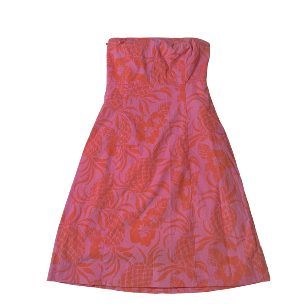 Lily Pulitzer Dress - Strapless Pineapple Print